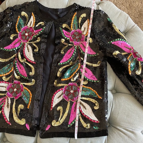 Vintage Joan Leslie Evenings Sequinned/Beaded Bolero Jacket - Picture 12 of 16